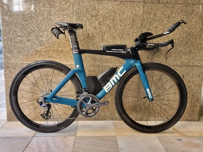 Bike Triathlon BMC TM01 Carbono S-M Ultegra Rodas C50