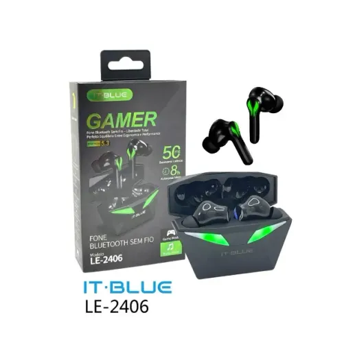 Fone Bluetooth 5.3 Gamer It-Blue