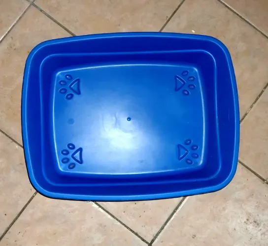 Bandeja Higiênica Alta Pet Injet Cat Plus Azul