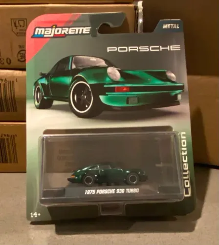 Marjorette 1975 Porsche 930 Turbo Verde - Miniatura de Metal