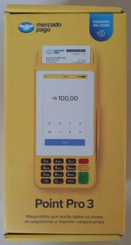 Maquininha point pro 3 - mercado pago