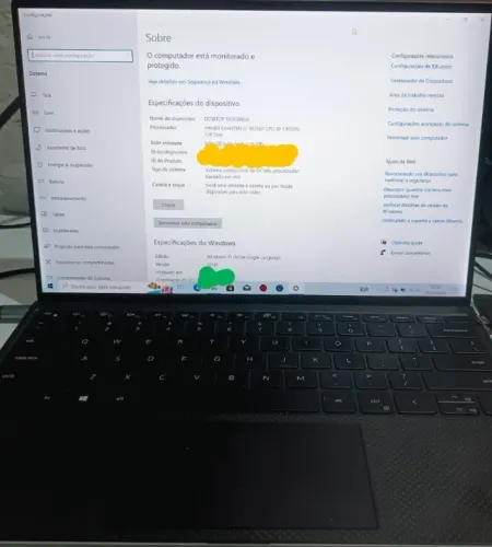 Vendo ULTRABOOK Dell Xps 13 - 9300 - i5 de 10° ger/ (LEIA - para usar com tela externa).