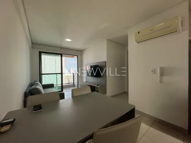 Apartamento para alugar no Beach Class Boa Viagem 52m², 2 quartos, mobiliado, com varanda
