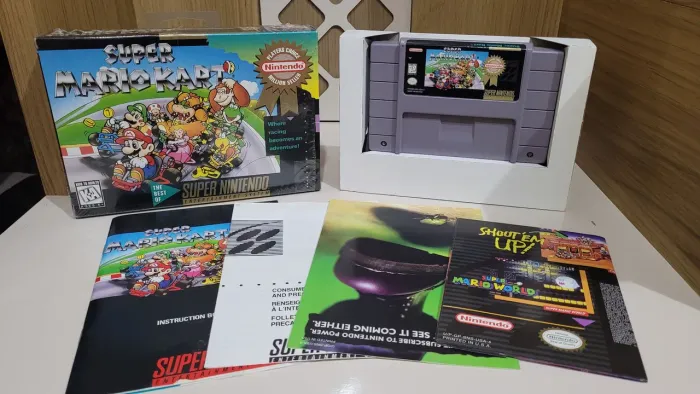 Super mario kart snes super nintendo