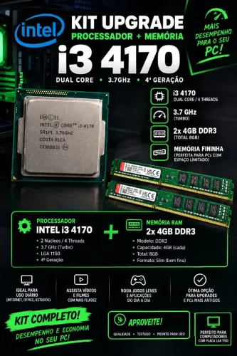Kit i3-4170 + 8 ram ddr3