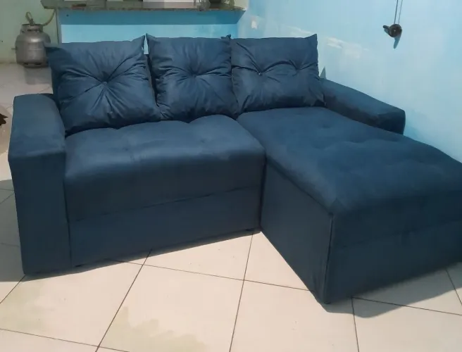 Sofá madrizinho 3 lugares bem confortável, novo de fábrica