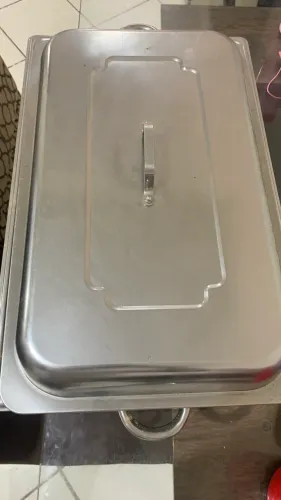 Rechaud inox 4 cubas, usado poucas vezes 
