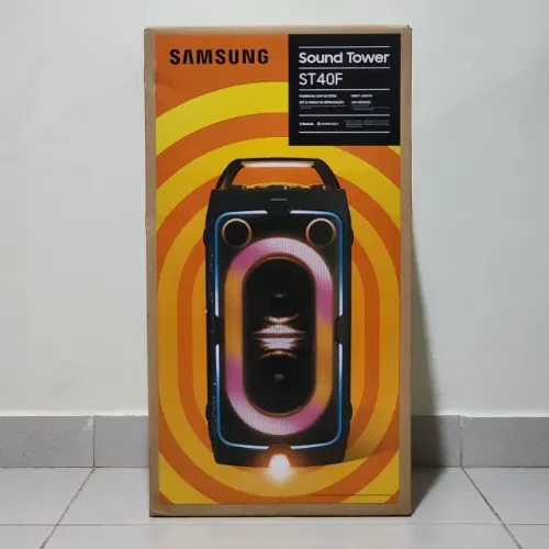 Caixa de Som Bluetooth Samsung SoundTower MX-ST40F 160W Preto - Nova/Lacrada, NF, Garantia