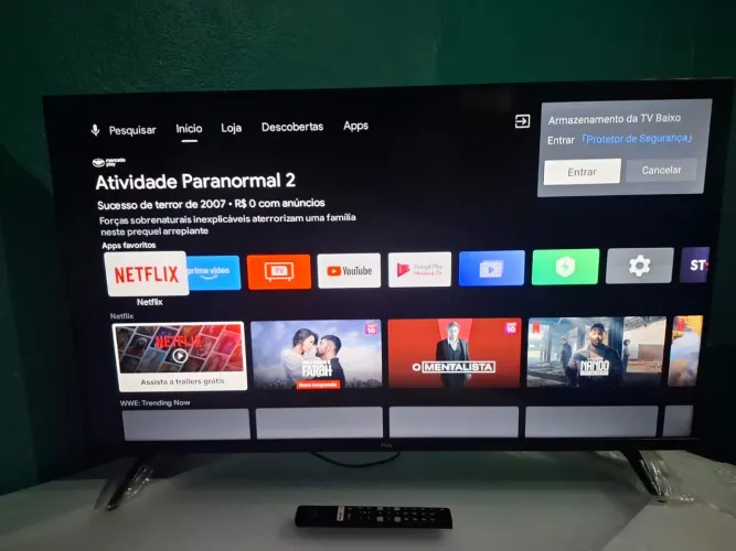 Tv smart TCL Android 40 polegadas seme Nova completa faço entrega somente interessados