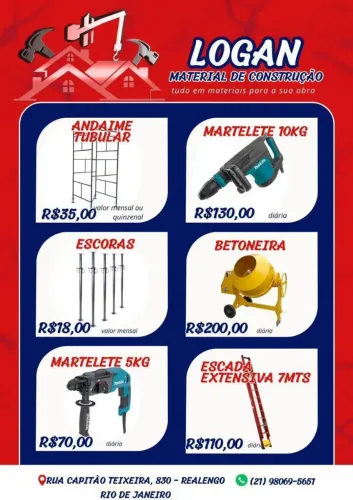 Aluguel de ferramentas 