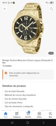 Vende ou troca relogio technos