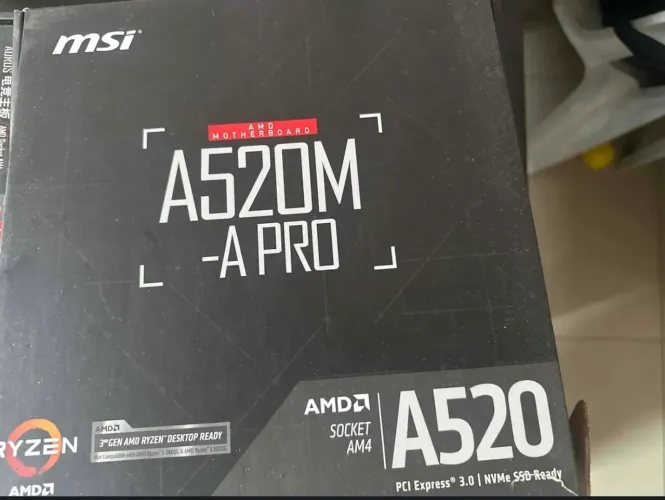 Placa mãe a520M - APRO Processador Ryzen 5 4600g