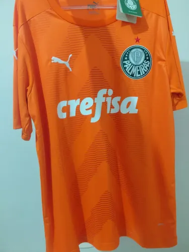 Camisa Palmeiras laranja goleiro versão toecedor TAMANHO M