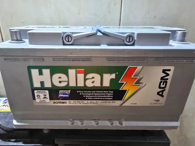 Baterias Automotivas 95 Amperes Heliar AGM