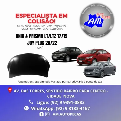 capo onix prisma ano 2017 ate 2020 