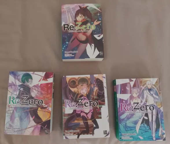 Light Novel - Re:Zero - Volumes 16, 17, 18 e 22