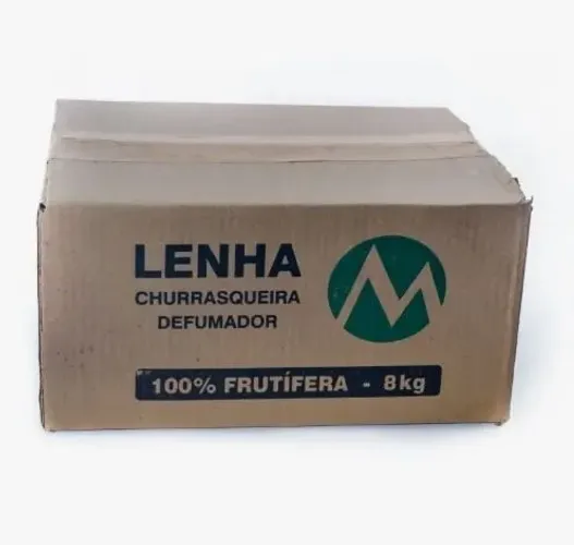 Lenha Laranjeira Para Churrasco Alta Defumação Gourmet 8kg