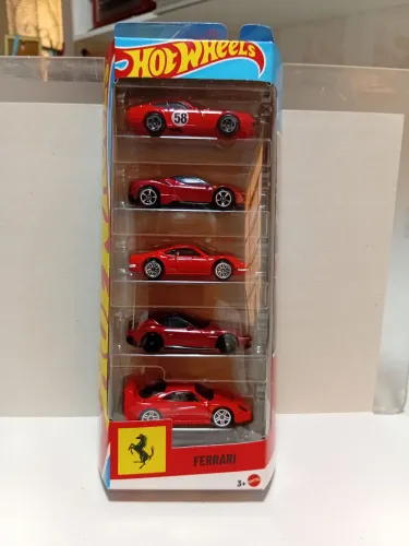 Hot Wheels Ferrari pack com 5