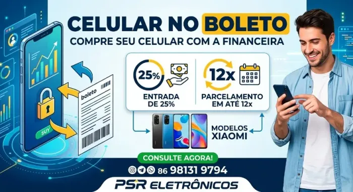 Celular no boleto