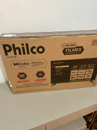 Smart TV Philco 32" Roku LED - Nova, Lacrada com NF