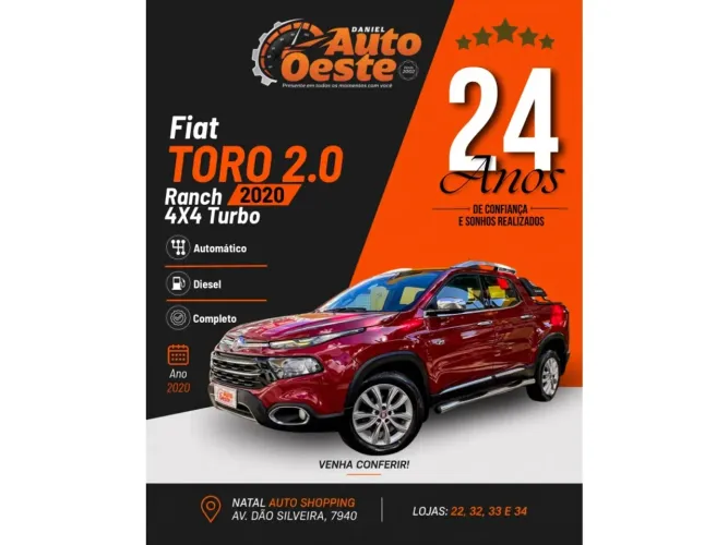 Fiat Toro Ranch 2.0 16V 4X4 Diesel Aut. 2020