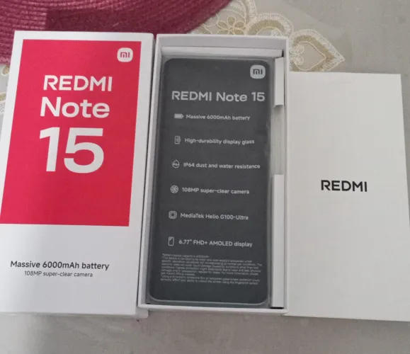 REDMI NOTE 15 NOVO NA CAIXA