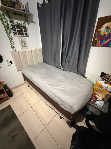 Cama Box Baú Solteiro semi-ortopédica + cama Auxiliar