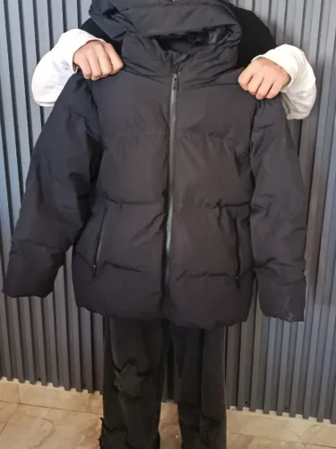 Casaco Puffer Infantil Zara Preto