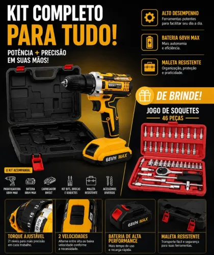 Parafusadeira + Brinde