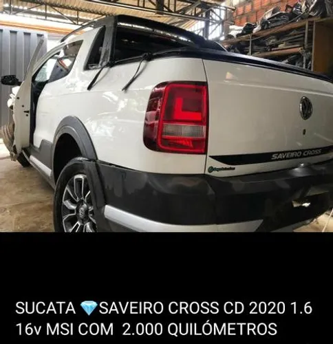 Sucata Saveiro Cross cd 1.6 mais 2020 para retirada de peças