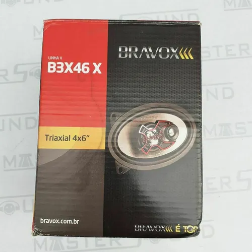 Par de alto falante Bravox.  Triaxial  4X6". Novo. Instalado.