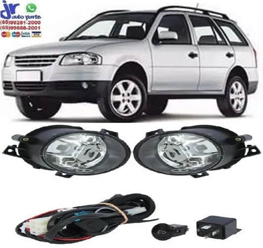 Kit Farol De Milha Parati G4 2006 2007 2008 2009 2010 2011 2012 2013 2014 Neblina Auxiliar