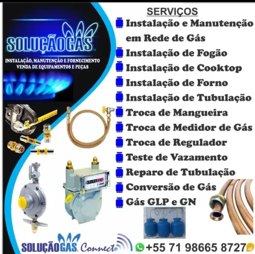 Instalação e Manutenção de Aparelhos A gás e Tubulação