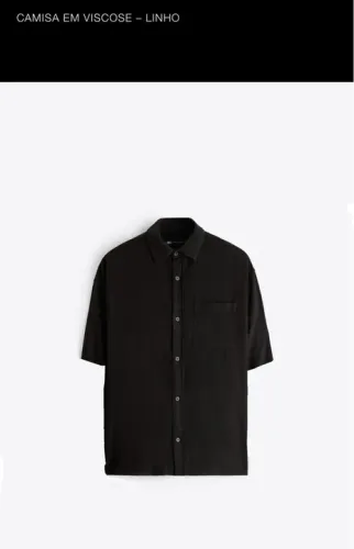 Camisa viscolinho Zara 