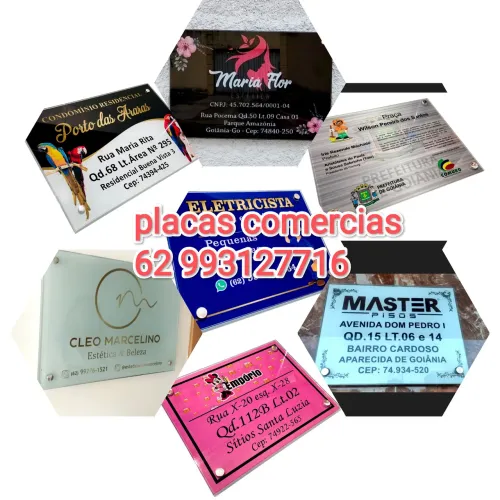 Placas Comerciais - Pequenas Empresas - Goiânia