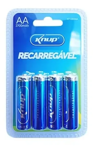 Pilha Recarregável Knup AA
