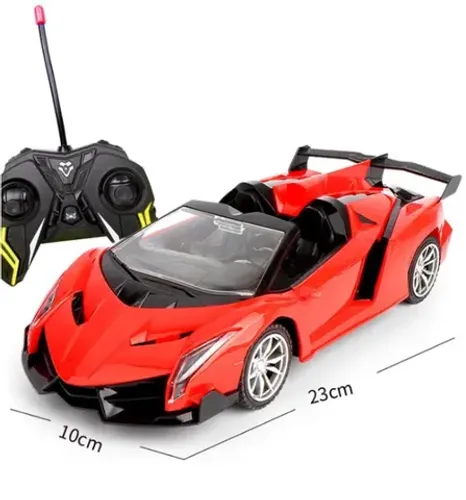 carro controle remoto 4 func fu3038 speed car 23cm-vermelho