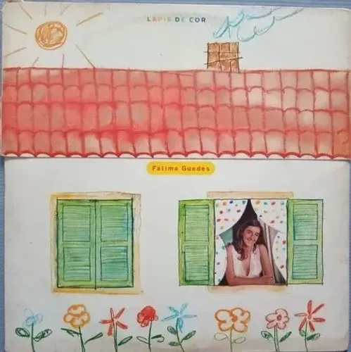 LP-Disco vinil-Fatima Guedes-Lápis de Cor-Ano 1981-Com encarte e capa C/ Parte Removível