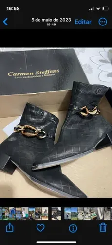 Bota preta Carmen Steffens 37
