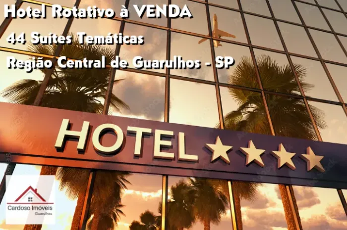 Hotel Rotativo à venda Guarulhos 44 Suítes Temáticas Região Central Faturamento Garantido