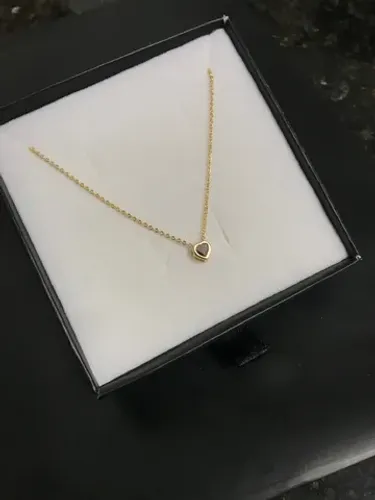 Colar ponto de luz lilás | Camadas em ouro