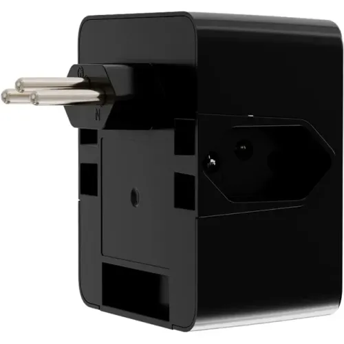 Filtro Contra Surtos DPS Clamper Preto 3 Tomadas iClamper Energia 3 - WZetta