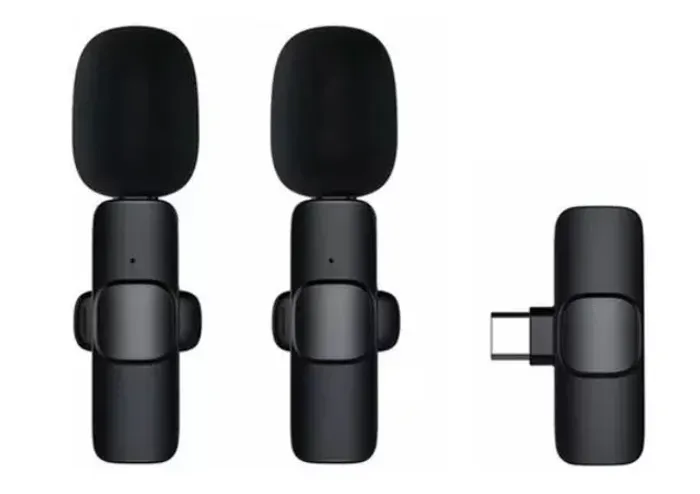 Microfone De Lapela Sem Fio Tipo C-usb De Dois Canais Bluetooth Arduino Automaçã COD-AP161