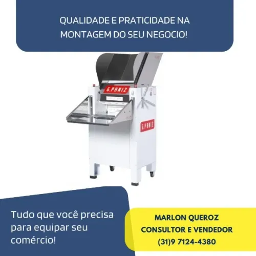 Cilindro de Massas 50CM 2 Motores G-Paniz 220v