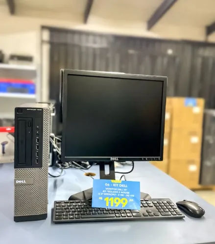 Computador Completo Dell i5 8gb HD 500gb Monitor 19"