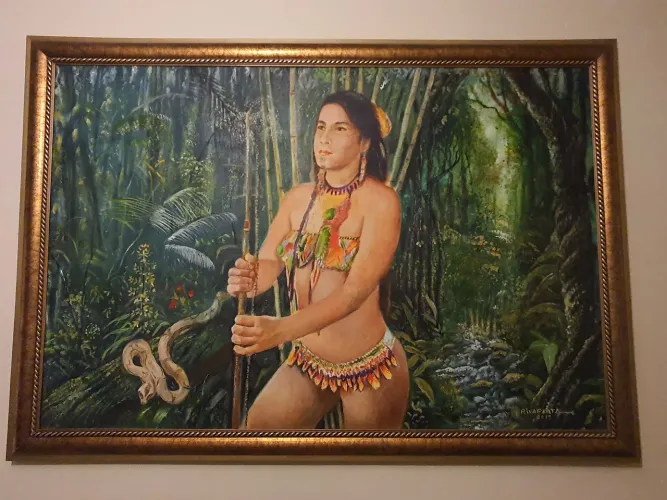 QUADRO EM ÓLEO SOBRE TELA RIVASPLATA