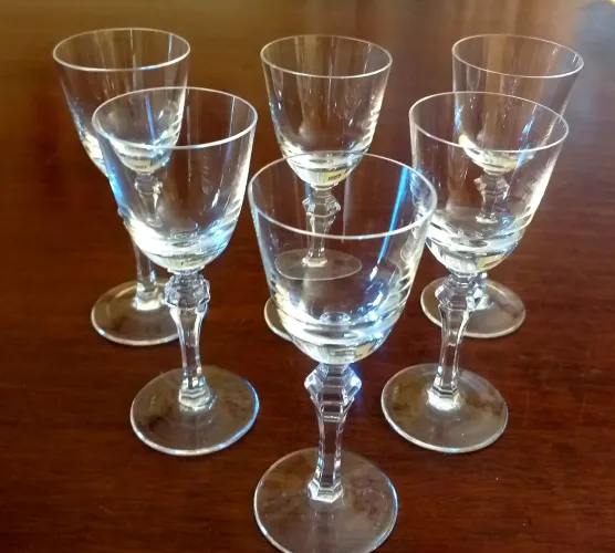 Taças de licor cristal Strauss 
