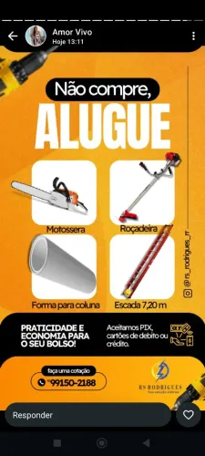 Aluguel de ferramentas para sua obra!