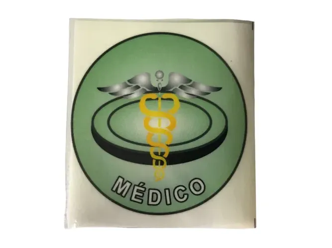 Adesivo Médico para colagem interno no vidro do carro 