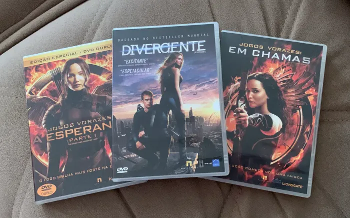 Filmes em DVD - Divergente e Jogos Vorazes
